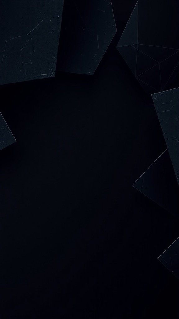 50 Stunning Black Wallpapers for a Chic Look Dark abstract geometric shapes on a black background