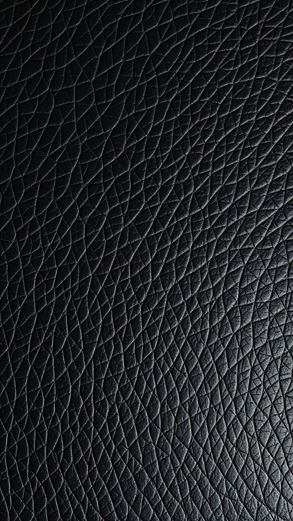 50 Stunning Black Wallpapers for a Chic Look Close-up of black leather texture