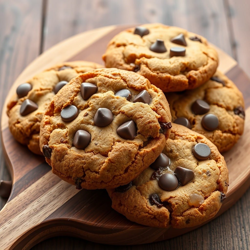 A plate of chocolate chip pumpkin cookies, showcasing their soft texture and chocolate chips.