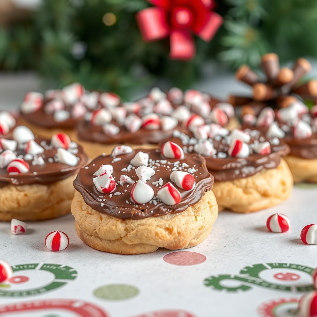 30 Delectable Christmas Cookie Recipes to Try This Holiday Season Peppermint bark cookies with chocolate and peppermint toppings