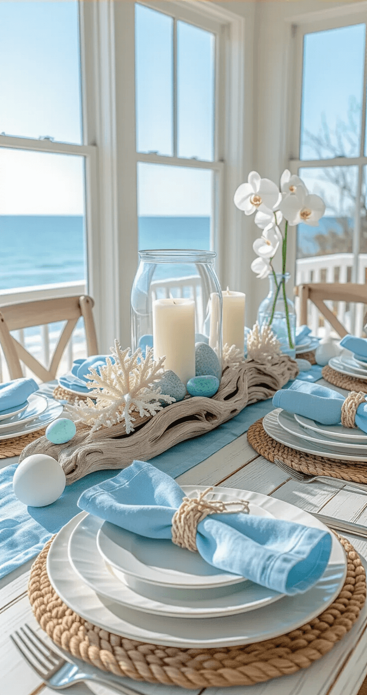 Easter Table Decorations That'll Make Your Guests Say "Wow, Did You Hire a Designer?" "Coastal-inspired