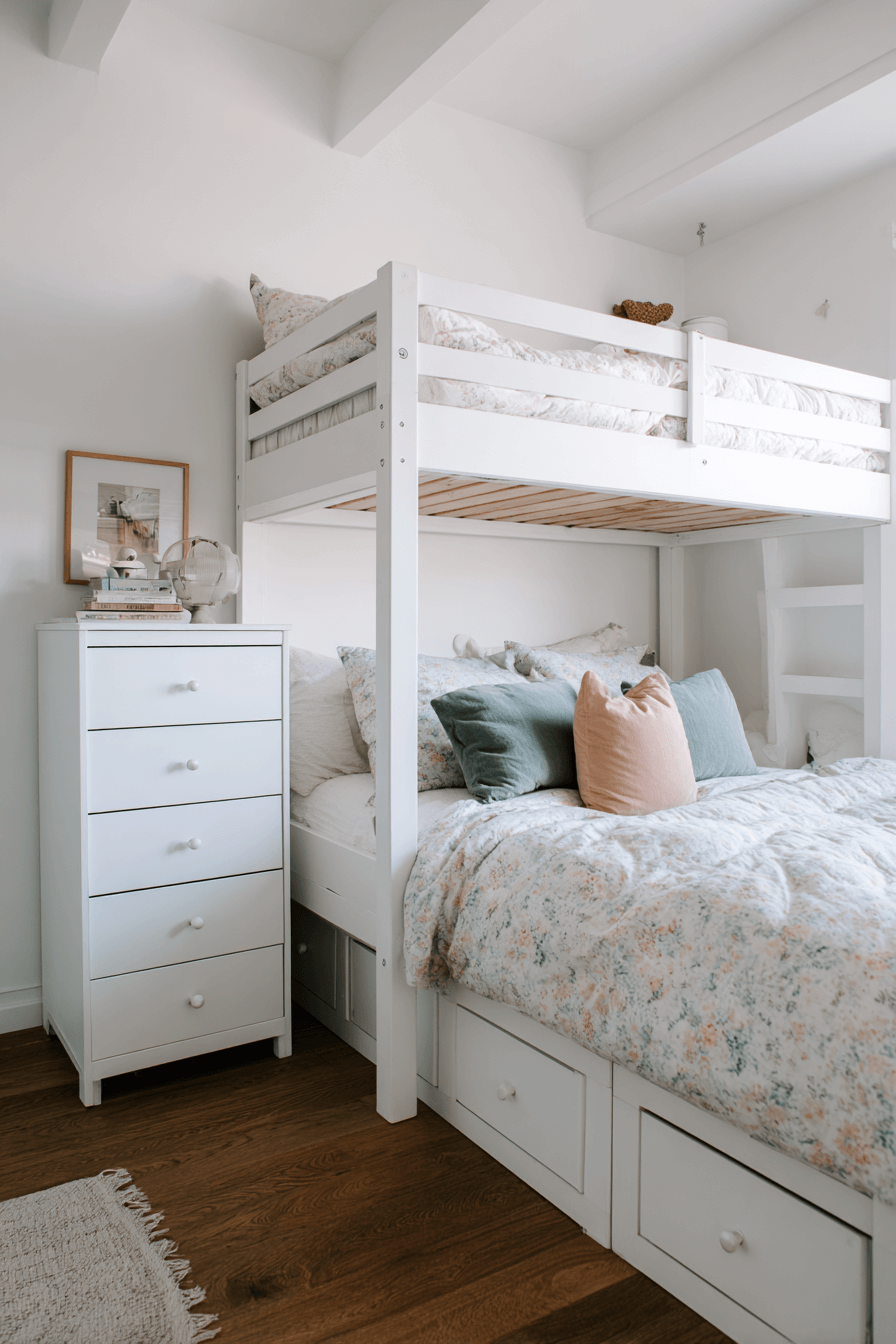 25 Minimalist Bunk Bed Ideas with Smart Storage Built In