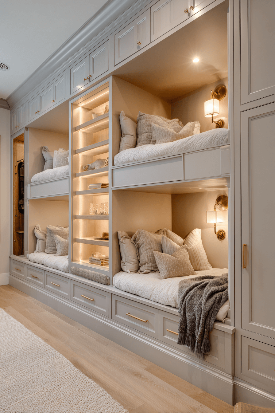 25 Minimalist Bunk Bed Ideas with Smart Storage Built In