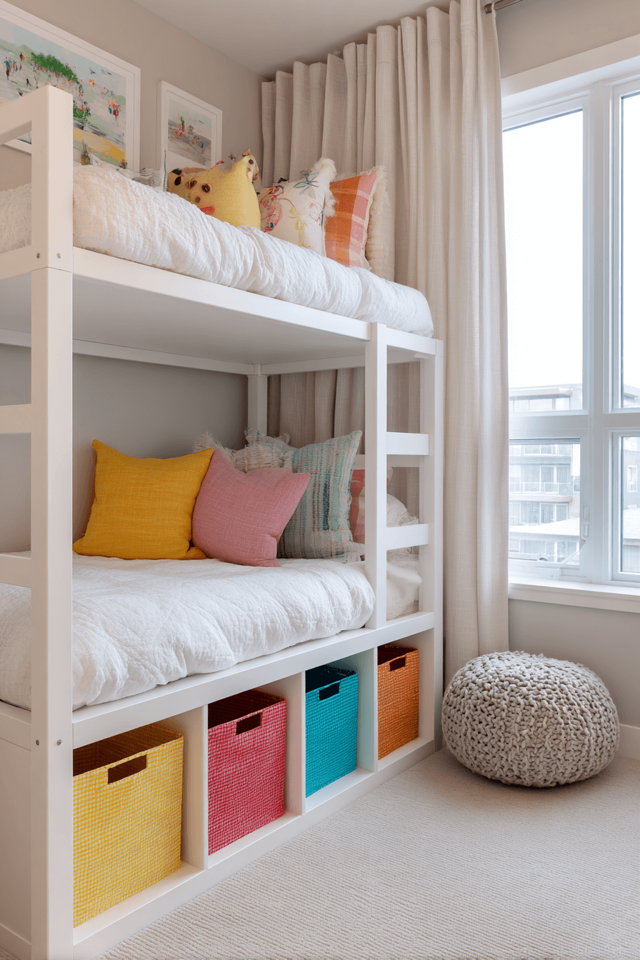 25 Minimalist Bunk Bed Ideas with Smart Storage Built In
