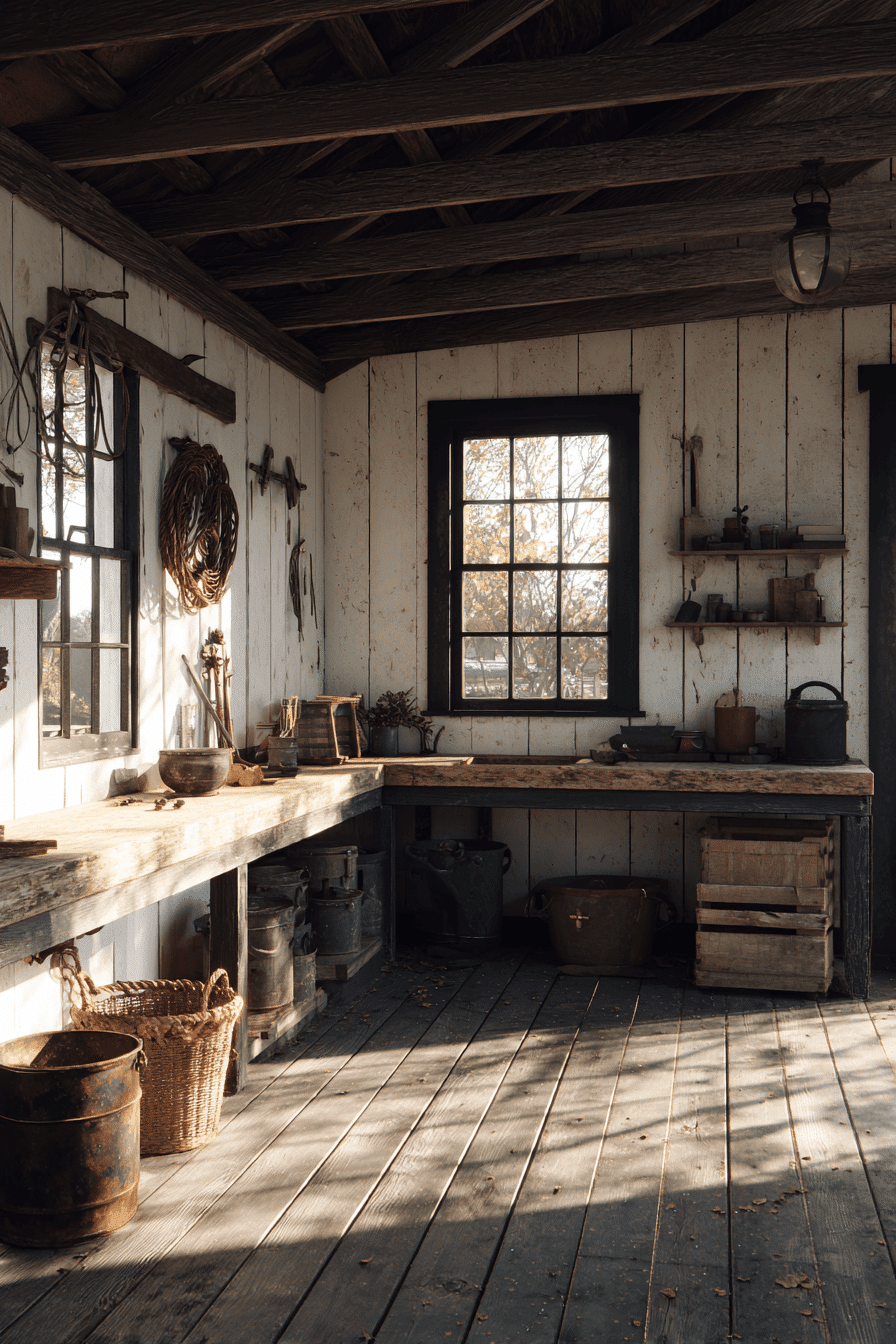 25 Farmhouse Garage Ideas That Are Cozy Functional and Timeless