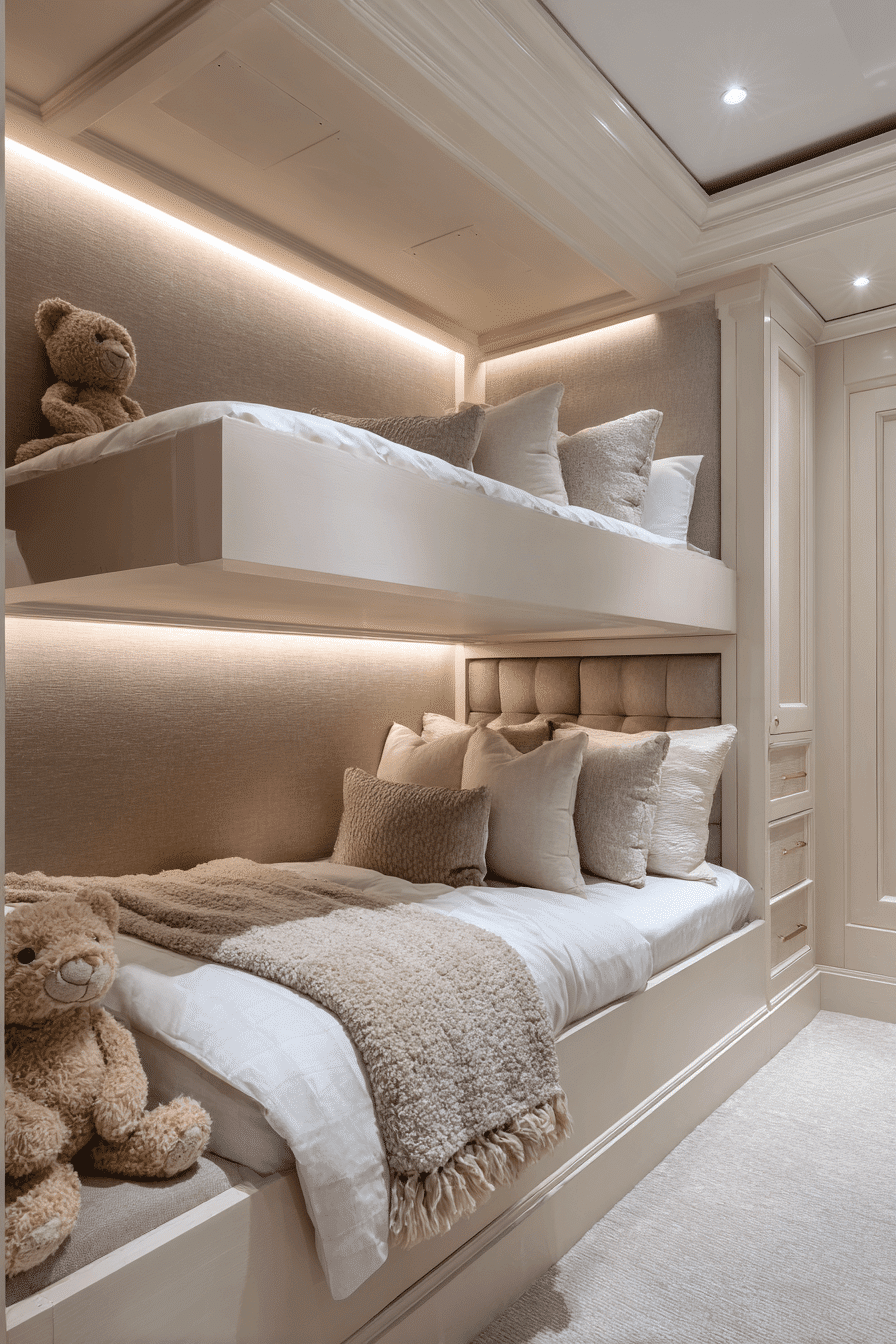 25 Minimalist Bunk Bed Ideas with Smart Storage Built In