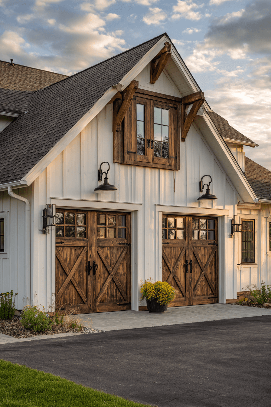 25 Farmhouse Garage Ideas That Are Cozy Functional and Timeless