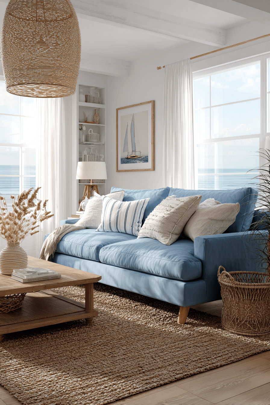 25 Stunning Blue Couch Living Room Ideas to Copy This Year