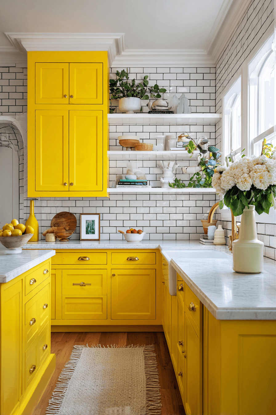 25 Yellow Kitchen Cabinet Ideas That Feel Warm Stylish and Timeless