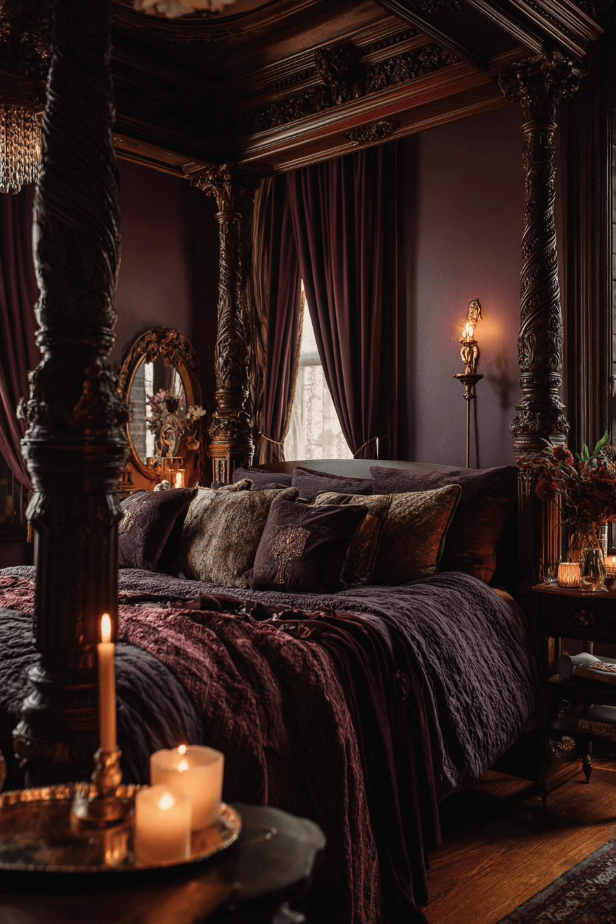 25 Plum and Burgundy Bedrooms for Rich Romantic Layers