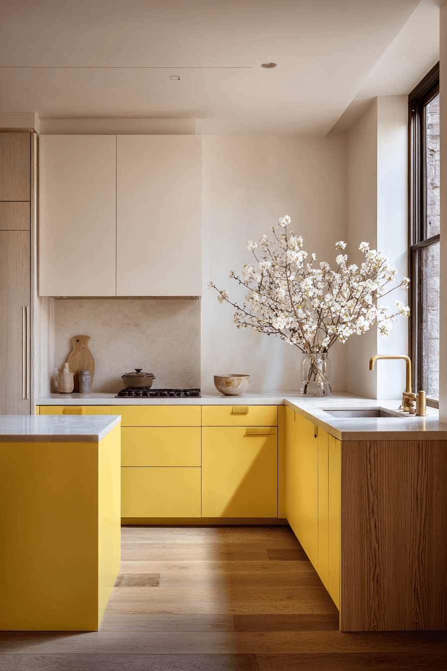 25 Yellow Kitchen Cabinet Ideas That Feel Warm Stylish and Timeless