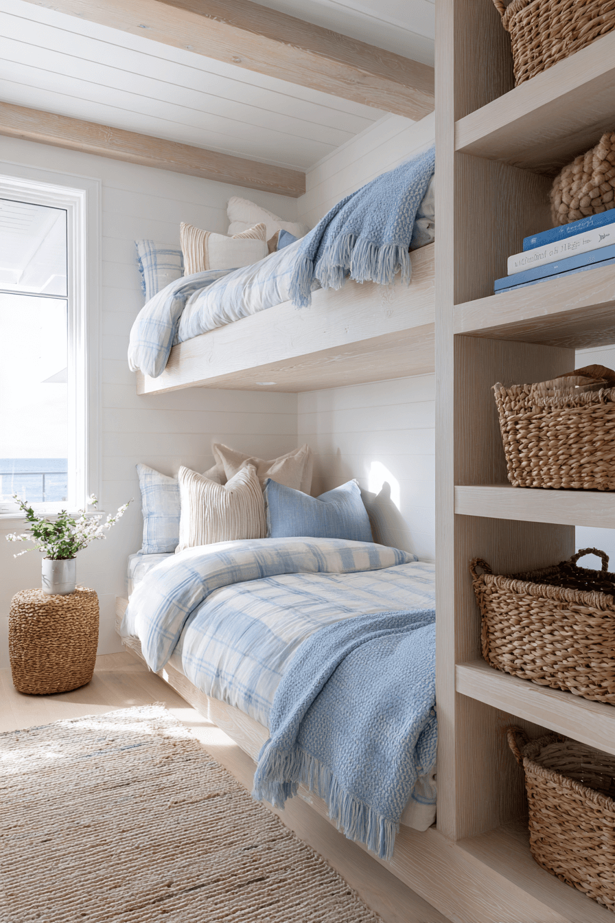 25 Minimalist Bunk Bed Ideas with Smart Storage Built In