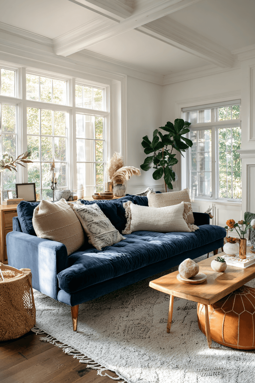 25 Stunning Blue Couch Living Room Ideas to Copy This Year