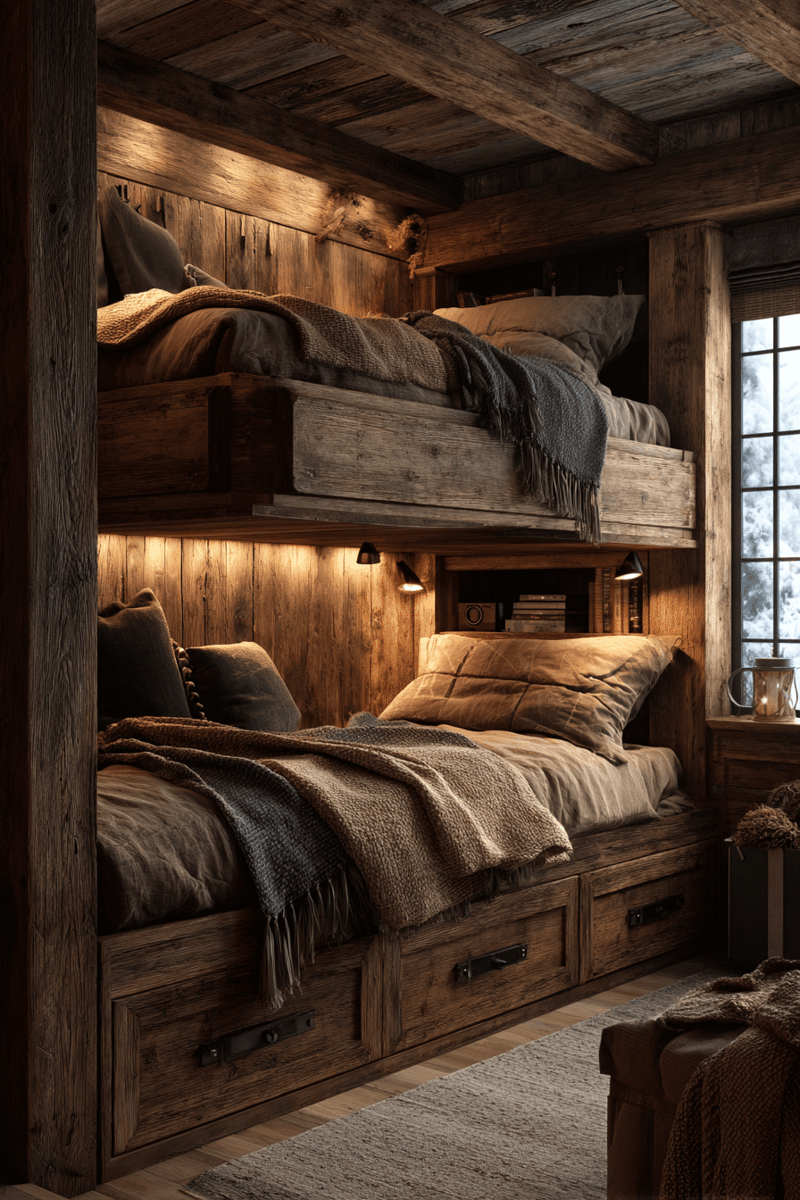 25 Minimalist Bunk Bed Ideas with Smart Storage Built In