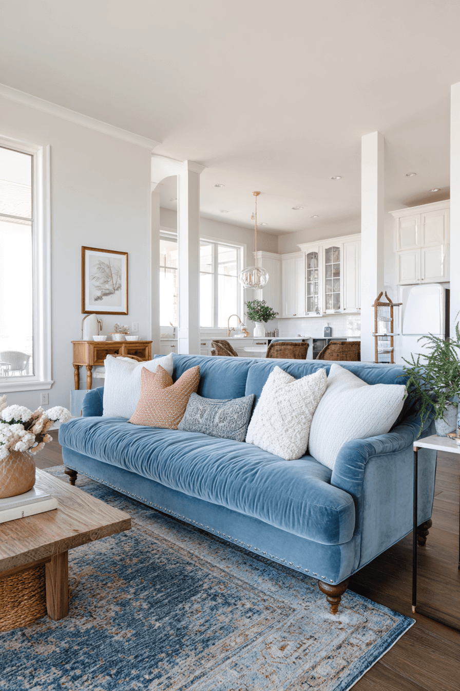 25 Stunning Blue Couch Living Room Ideas to Copy This Year