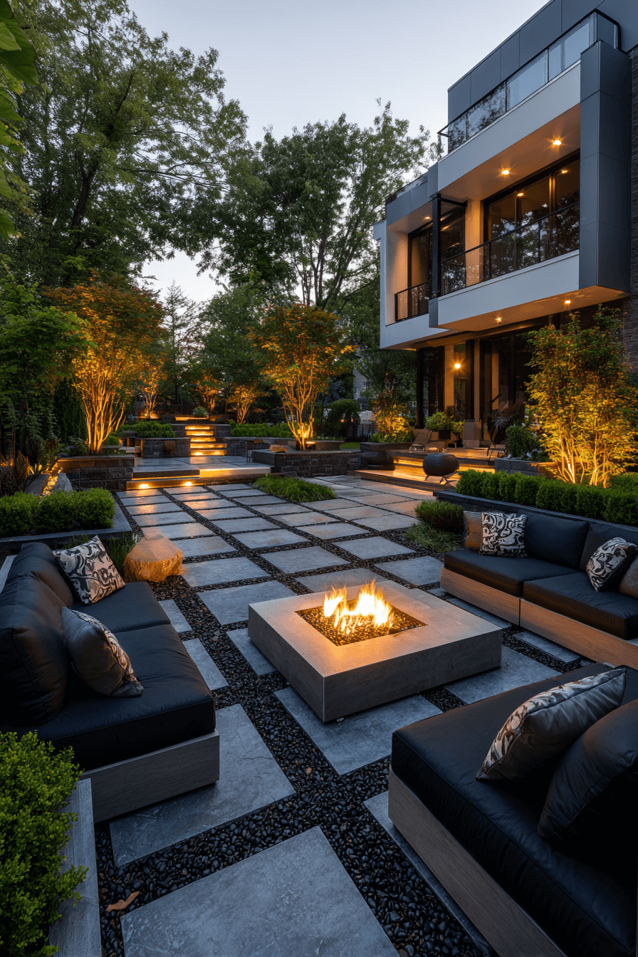 25 Modern Outdoor Fire Pit Ideas for a Luxury Backyard Feel