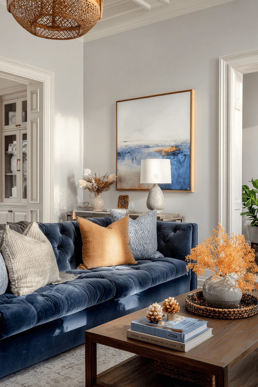 25 Stunning Blue Couch Living Room Ideas to Copy This Year