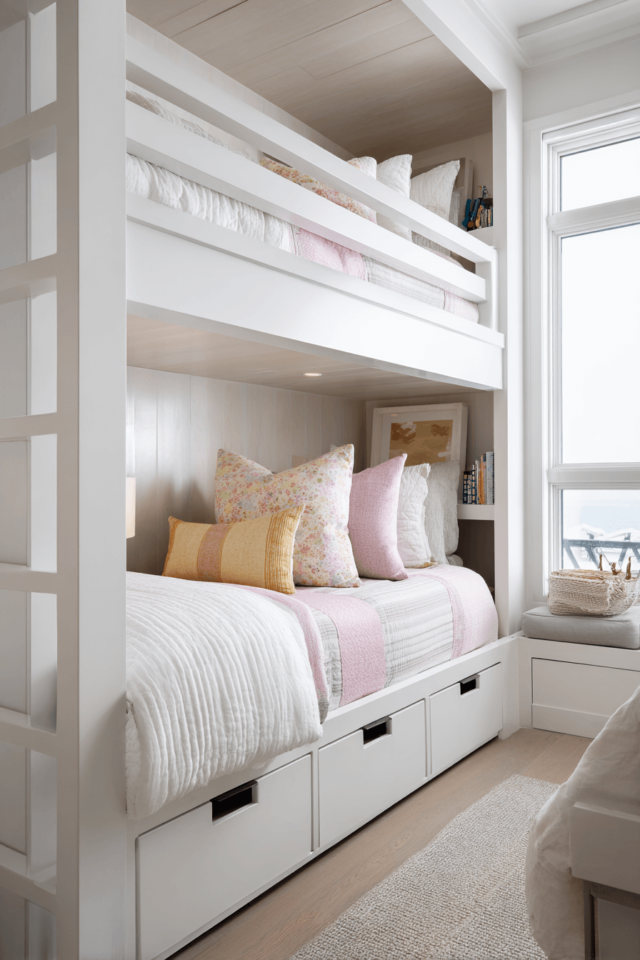 25 Minimalist Bunk Bed Ideas with Smart Storage Built In