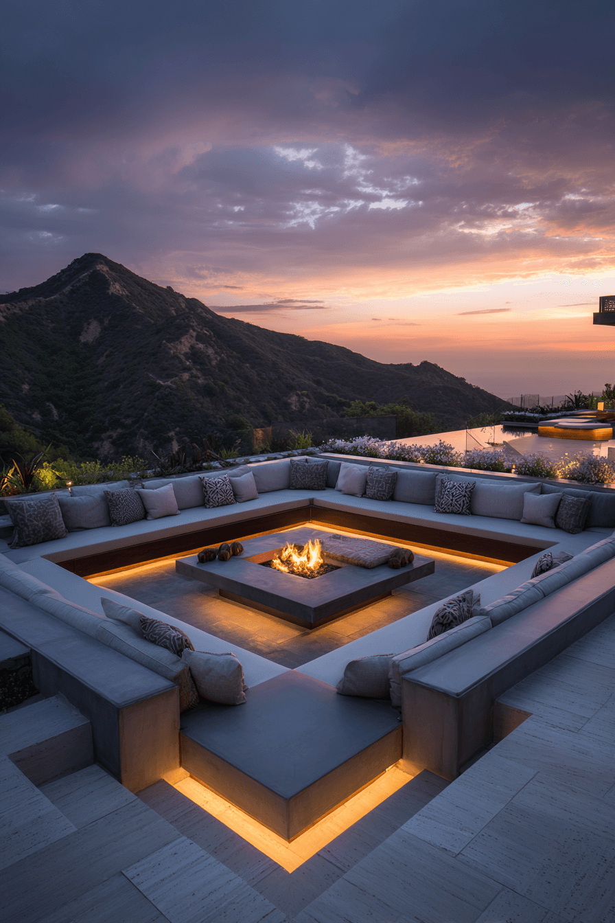 25 Modern Outdoor Fire Pit Ideas for a Luxury Backyard Feel