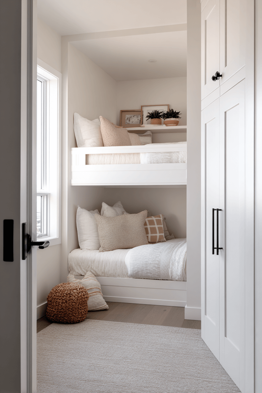 25 Minimalist Bunk Bed Ideas with Smart Storage Built In