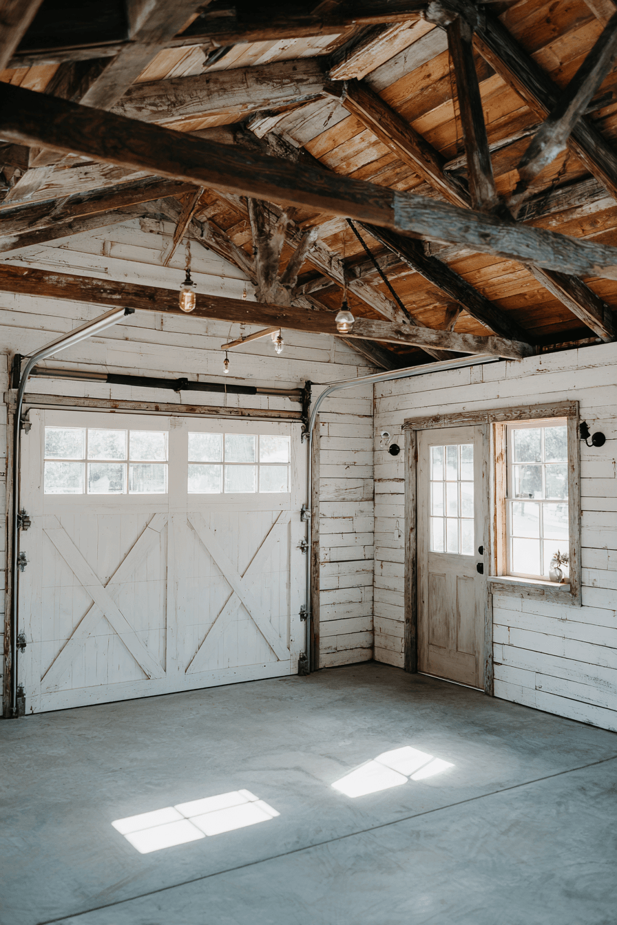 25 Farmhouse Garage Ideas That Are Cozy Functional and Timeless