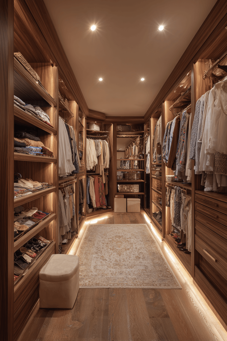 25 Walk In Closet Ideas That Feel Luxurious and Organized