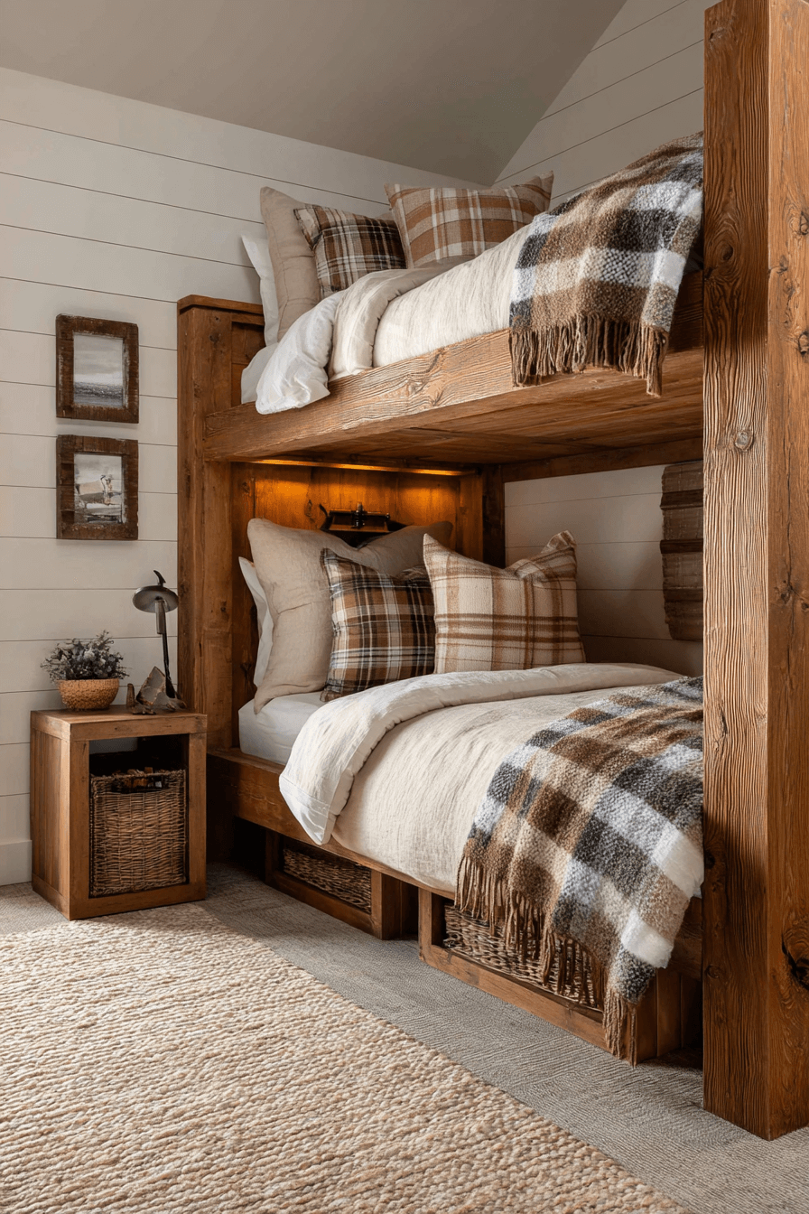 25 Minimalist Bunk Bed Ideas with Smart Storage Built In