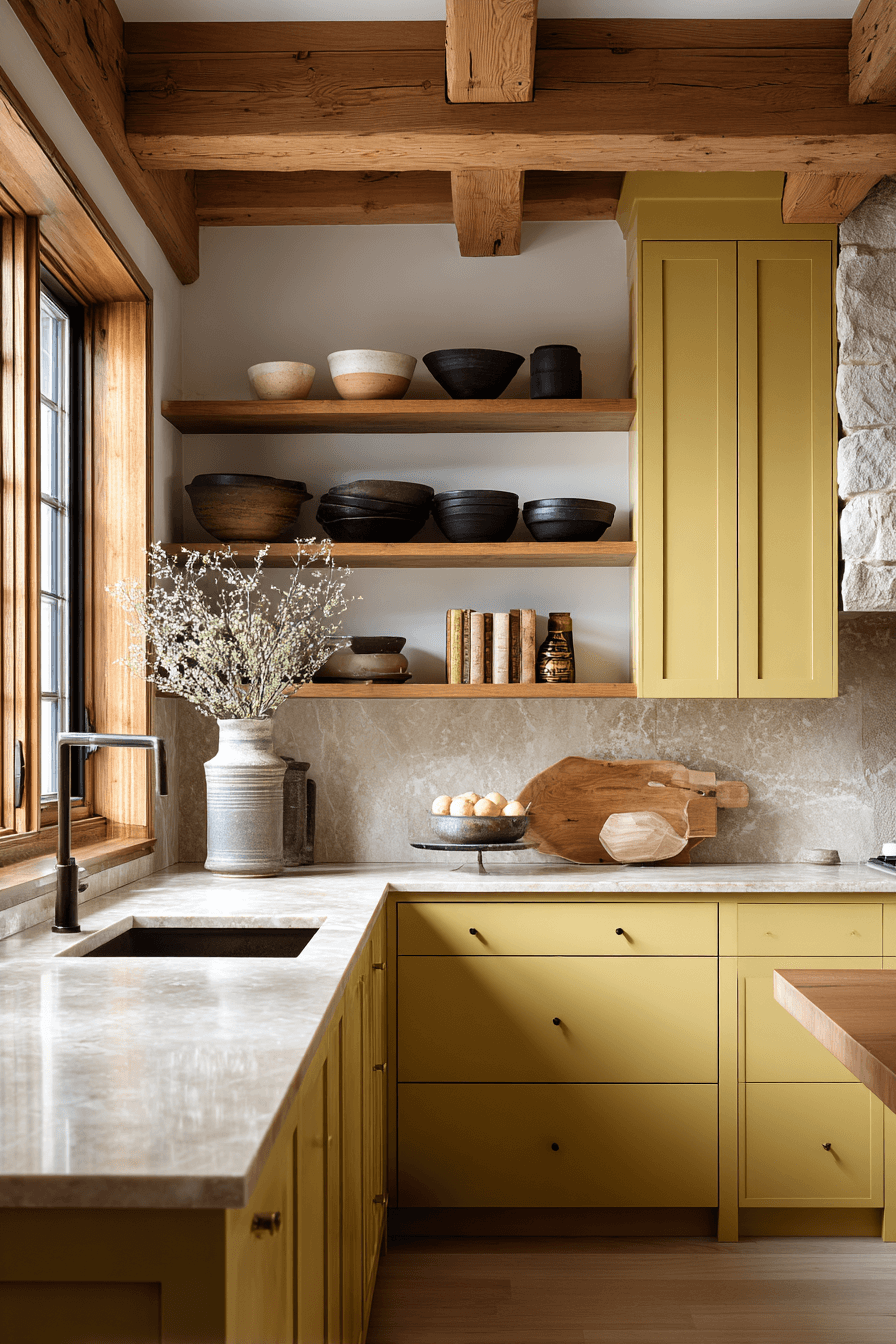 25 Yellow Kitchen Cabinet Ideas That Feel Warm Stylish and Timeless