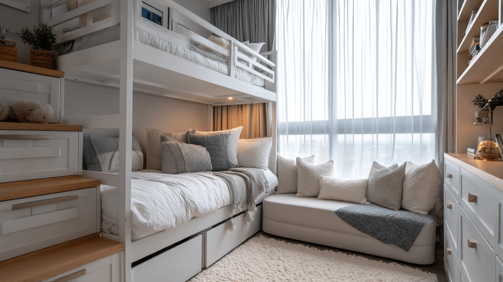 25 Minimalist Bunk Bed Ideas with Smart Storage Built In