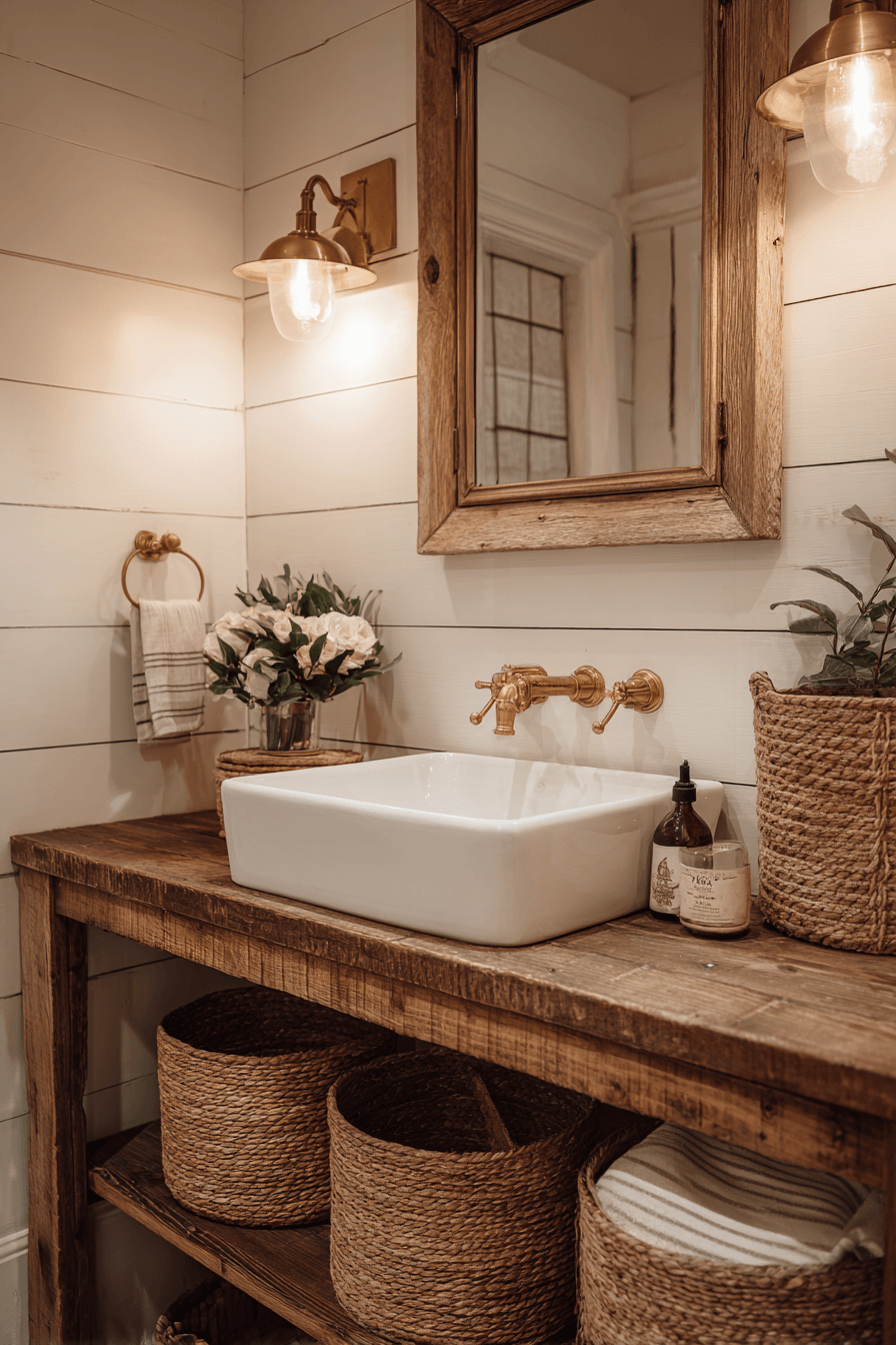 27 Rustic Bathroom Ideas That Feel Cozy Natural and Timeless