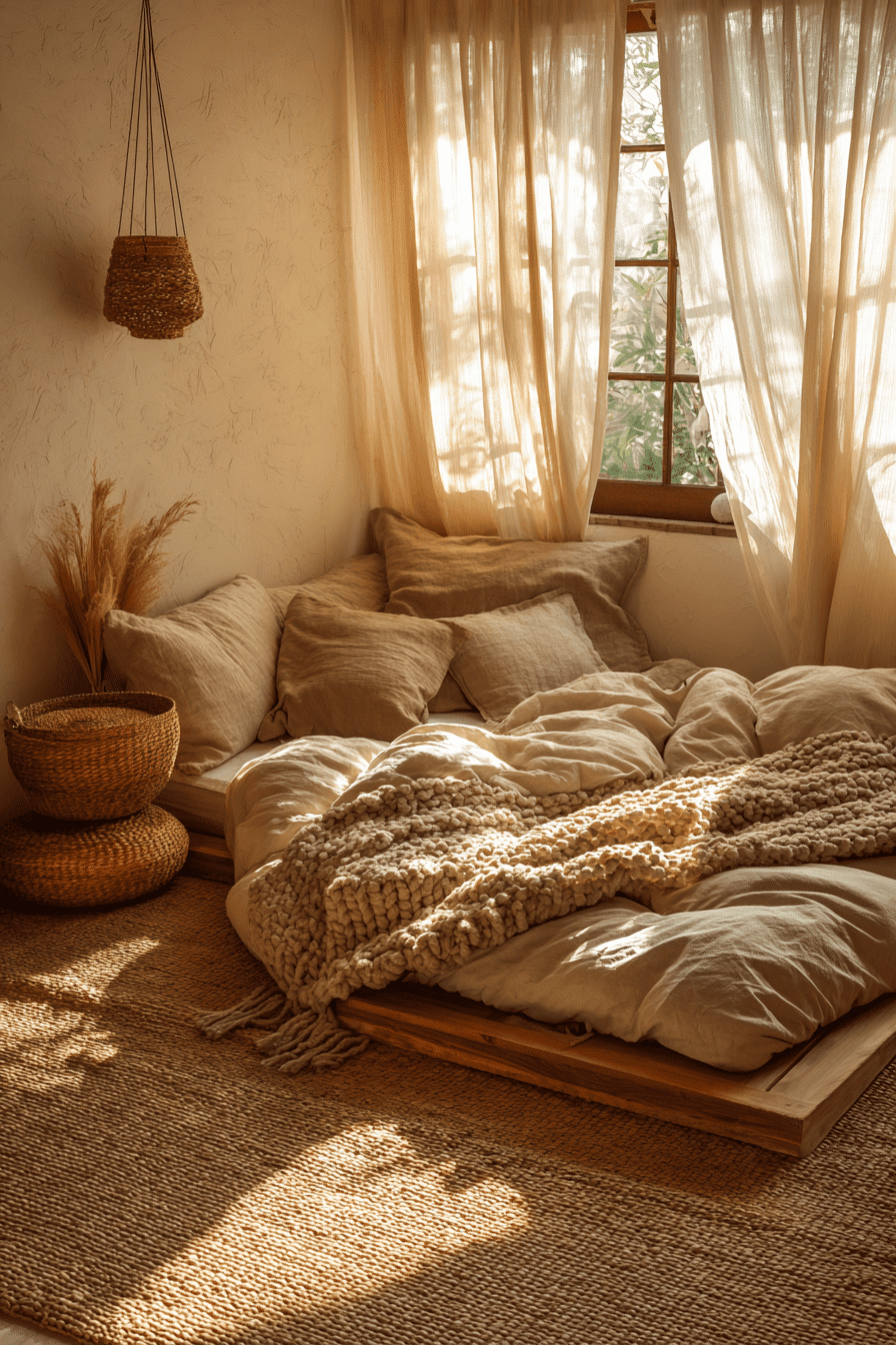 27 Japanese Boho Bedroom Ideas for a Calm and Earthy Retreat