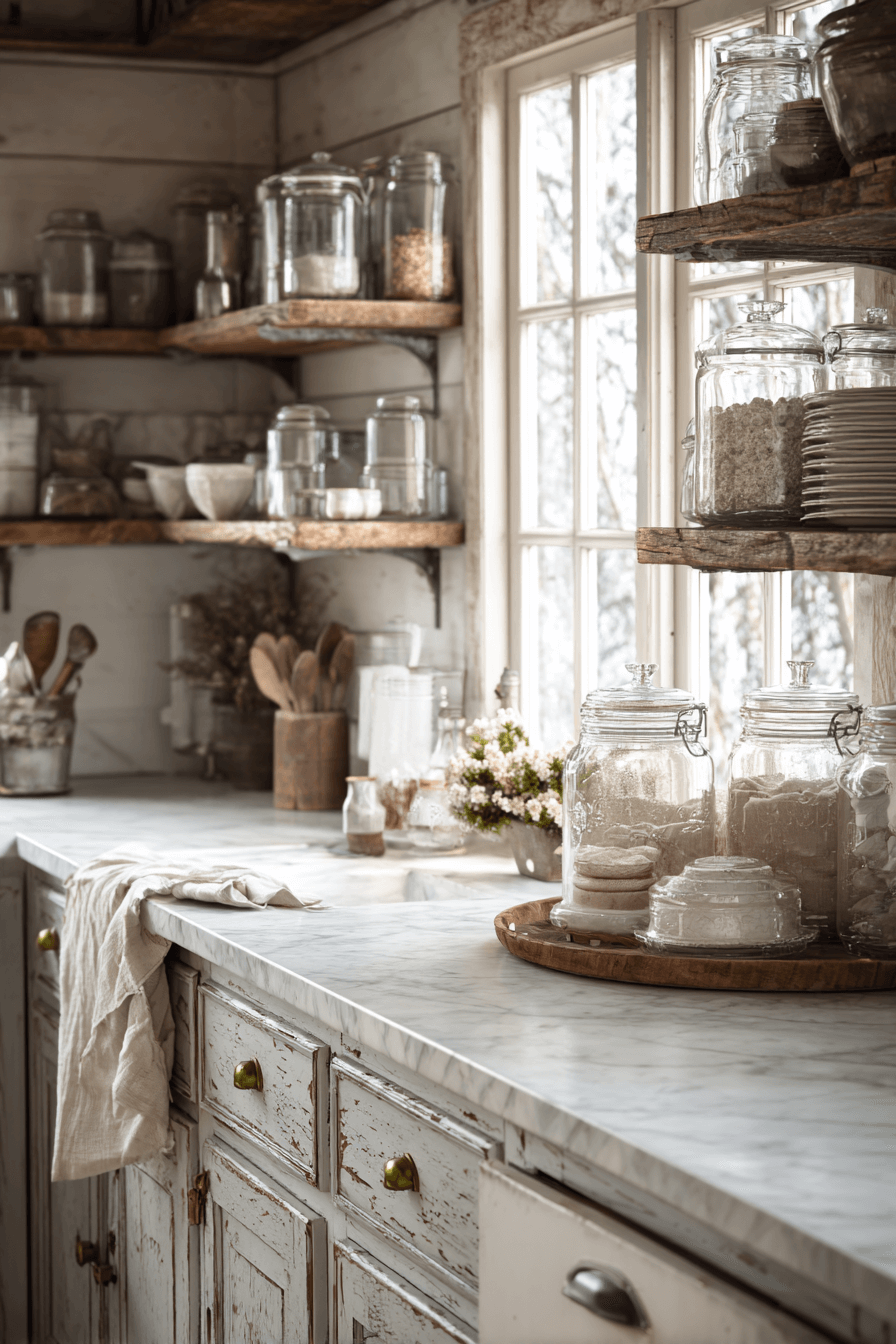 27 Budget Friendly Shabby Chic Kitchen Ideas That Look Expensive