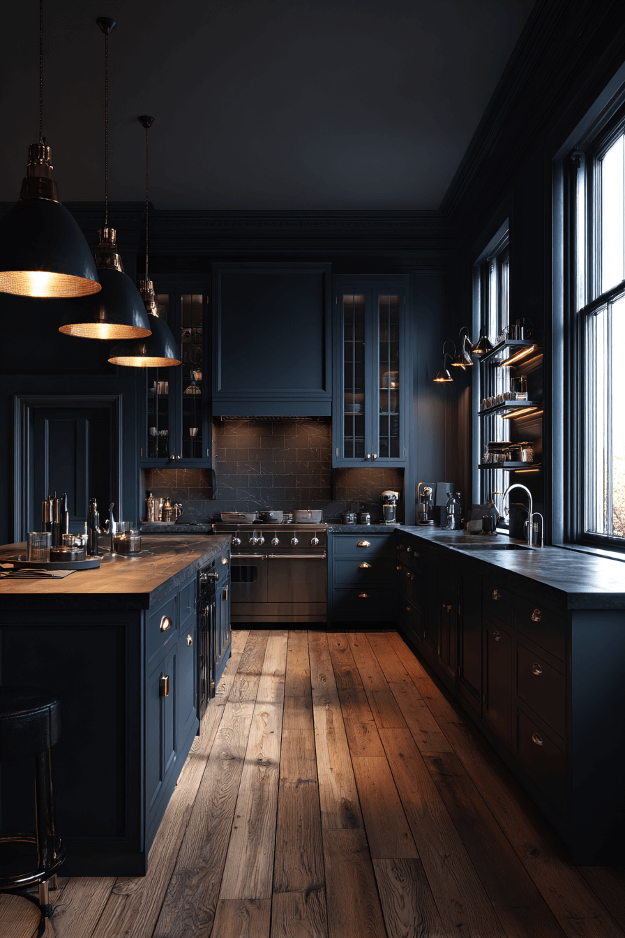 27 Beautiful Navy Blue Kitchen Cabinet Ideas to Inspire Your Renovation