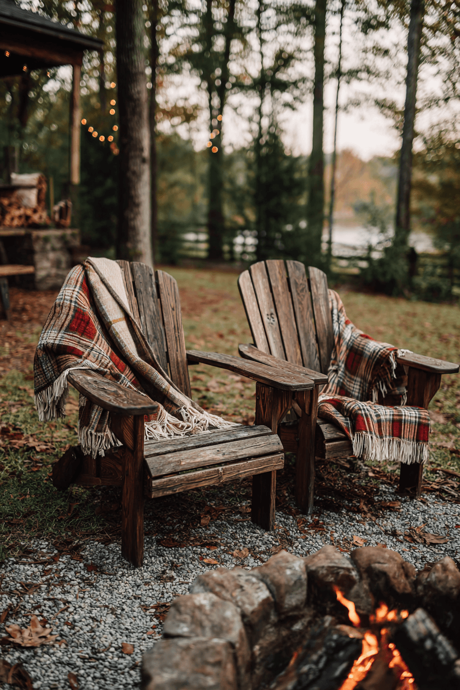 27 Cozy Backyard Ideas with Fire Pits Lights and Comfortable Seating