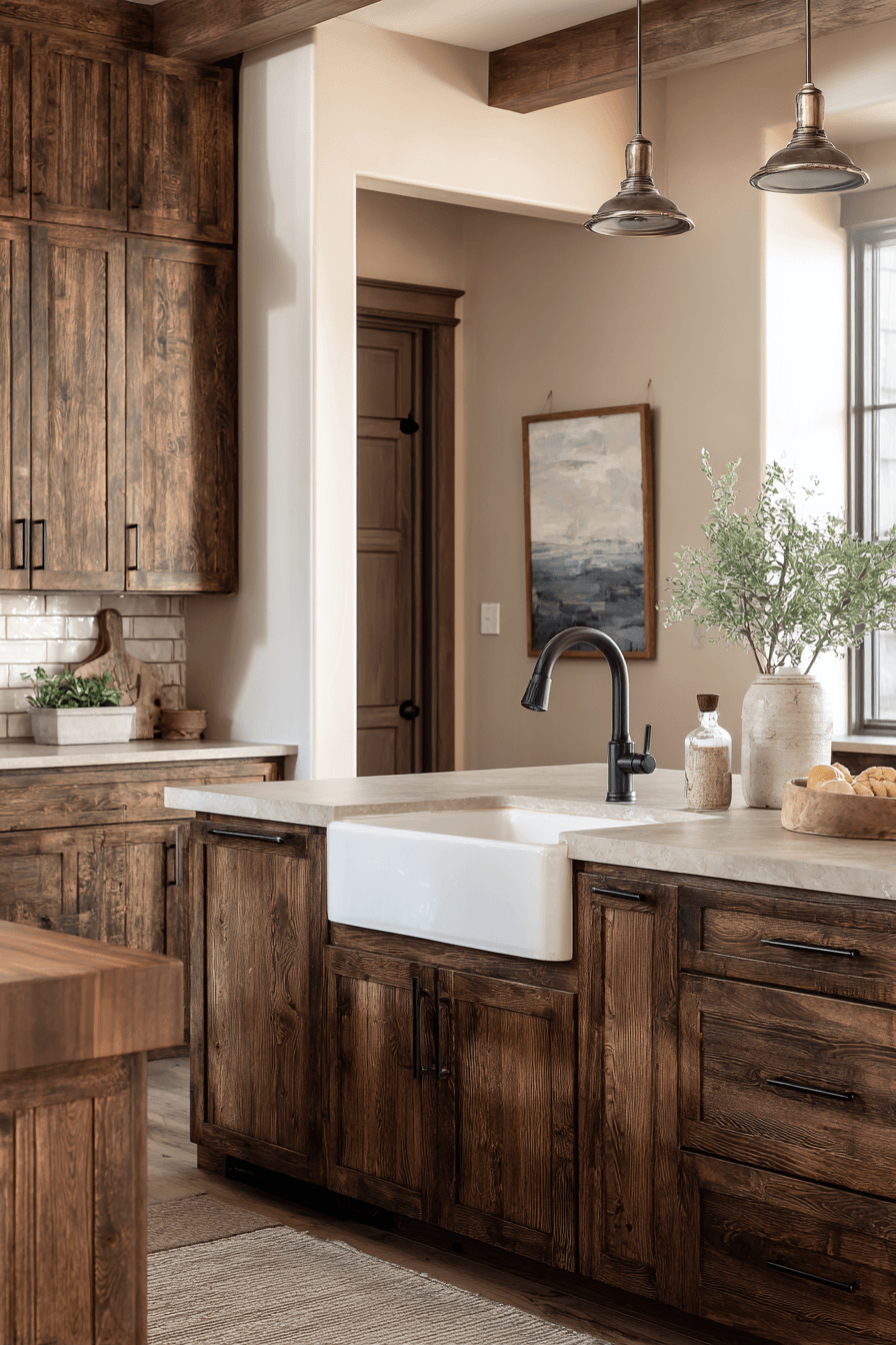 27 Dark Wood Kitchen Cabinet Ideas That Feel Timeless and Luxurious
