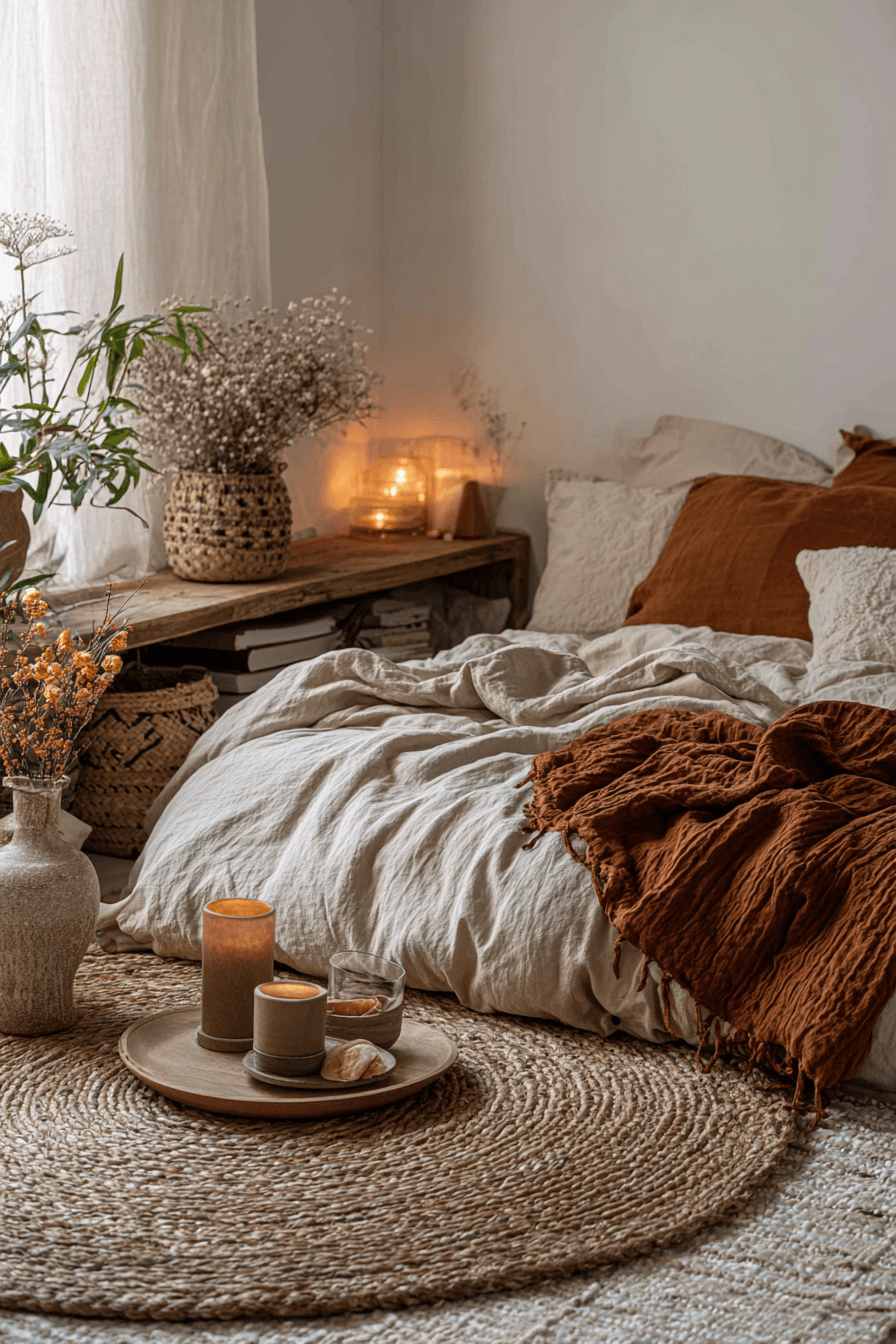 27 Japanese Boho Bedroom Ideas for a Calm and Earthy Retreat