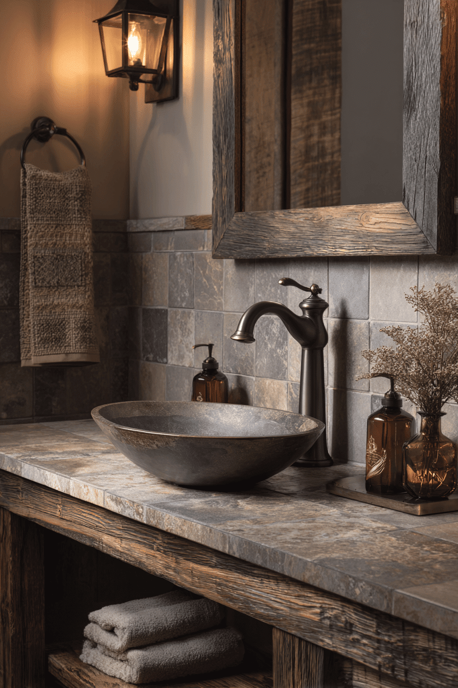 27 Rustic Bathroom Ideas That Feel Cozy Natural and Timeless