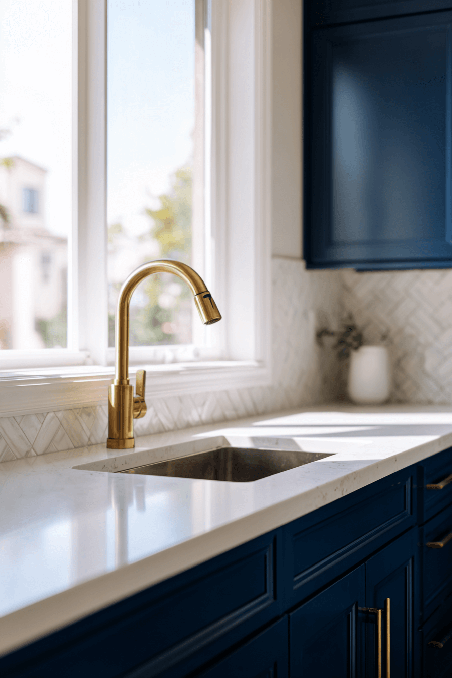 27 Beautiful Navy Blue Kitchen Cabinet Ideas to Inspire Your Renovation