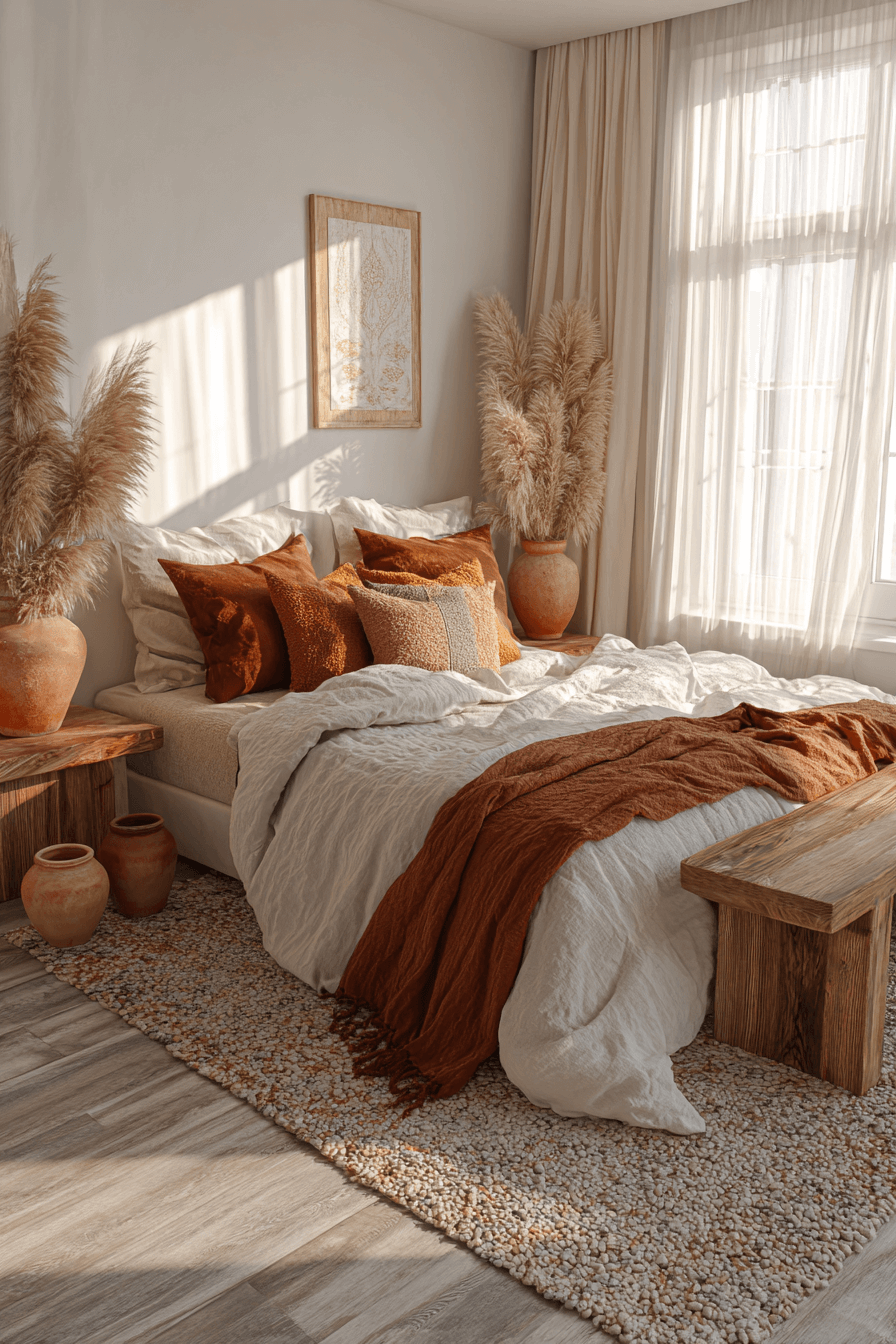 27 Boho Chic Bedroom Ideas with Natural Textures and Layers