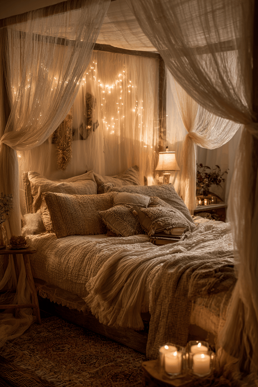27 Boho Chic Bedroom Ideas with Natural Textures and Layers