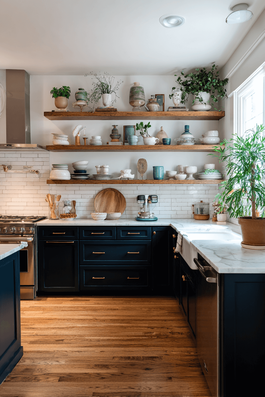 27 Beautiful Navy Blue Kitchen Cabinet Ideas to Inspire Your Renovation