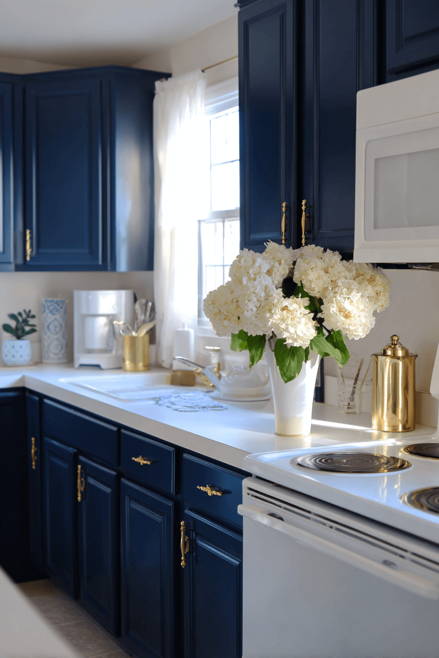 27 Beautiful Navy Blue Kitchen Cabinet Ideas to Inspire Your Renovation