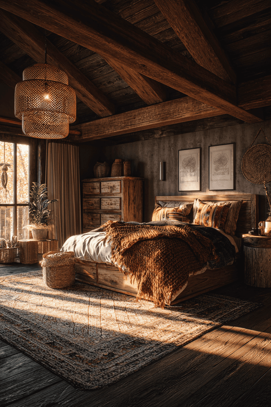 27 Boho Chic Bedroom Ideas with Natural Textures and Layers