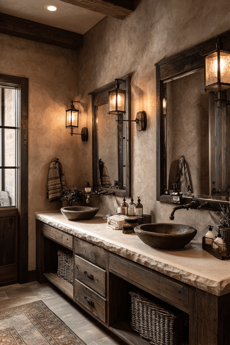 27 Rustic Bathroom Ideas That Feel Cozy Natural and Timeless