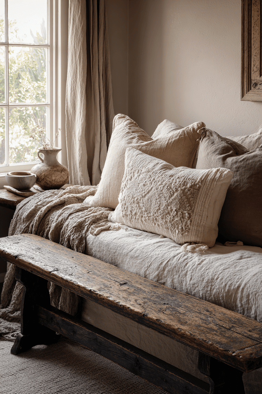 27 Wabi Sabi Bedroom Ideas with Natural Textures and Warm Tones