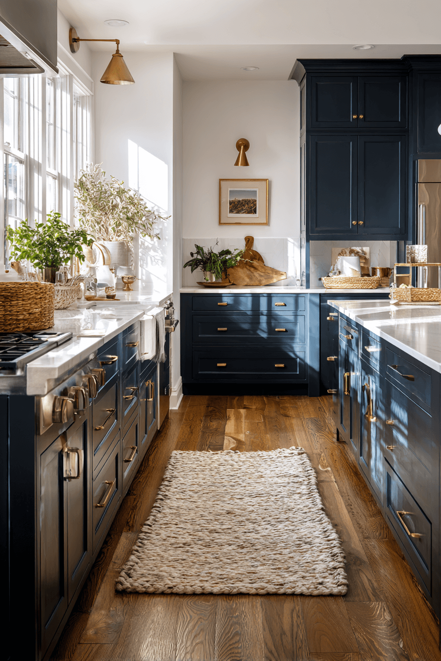 27 Beautiful Navy Blue Kitchen Cabinet Ideas to Inspire Your Renovation