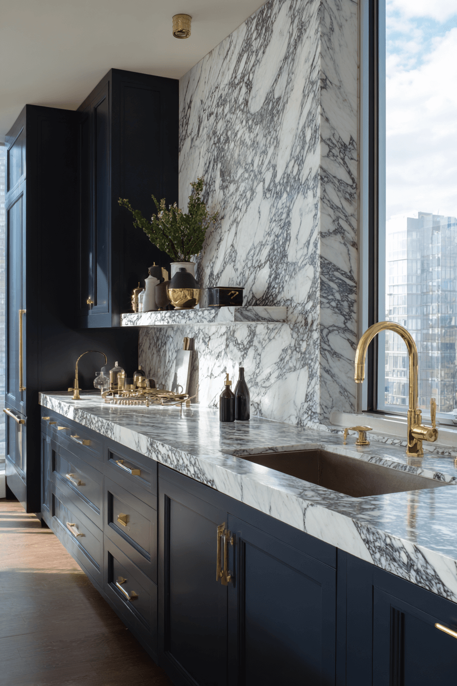 27 Beautiful Navy Blue Kitchen Cabinet Ideas to Inspire Your Renovation