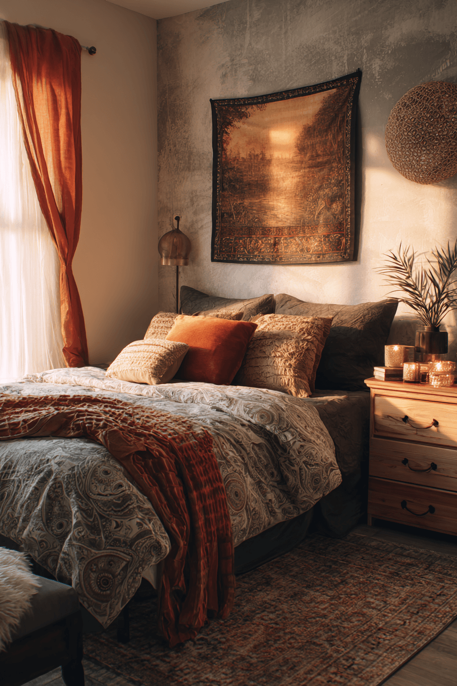27 Boho Chic Bedroom Ideas with Natural Textures and Layers