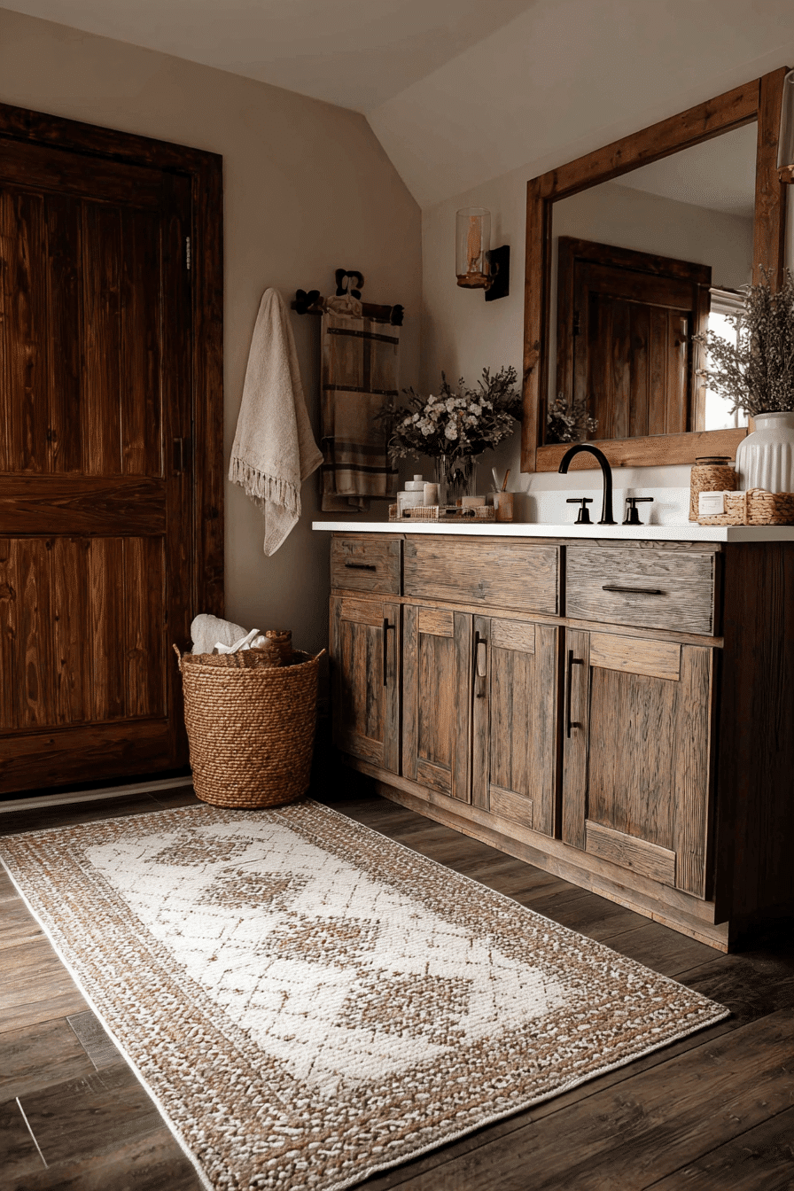27 Rustic Bathroom Ideas That Feel Cozy Natural and Timeless