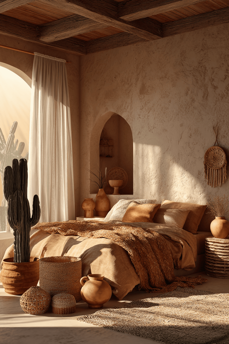 27 Boho Chic Bedroom Ideas with Natural Textures and Layers
